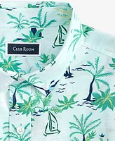 Club Room Men's Palmera Scene Regular-Fit Stretch Printed Button-Down Poplin Shirt, Exclusively at Macy's