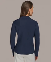 Donna Karan New York Women's Hardware Closure Sweater Blazer