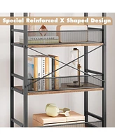 gaomon 4-Tier Bookshelf with Drawers