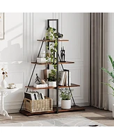 gaomon Bookcase, 4-Tier Ladder Bookshelf