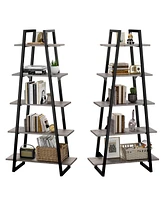 gaomon 5 Tier Ladder Bookshelf