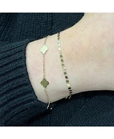 The Lovery Mini Gold Clover Bracelet 14K Gold