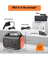 Mondawe 1000W Portable Power Station 1024Wh 6000mAh Solar Generator Power Supply with Ac Outlet