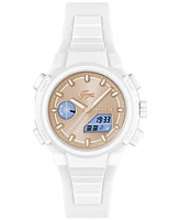 Lacoste Women's LC33 White Silicone Strap Watch, 40mm