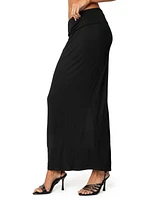 Edikted Women's Johanna Fold Over Maxi Skirt