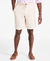 Club Room Men's Linen 9" Drawstring Shorts, Created for Macy's