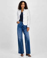 Tommy Hilfiger Women's Contrast-Trim Band Jacket