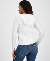 Nautica Jeans Women's Ribbed Hoodie Sweater