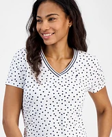 Nautica Jeans Women's Polka-Dot Rivera Top