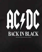 Hybrid Apparel Plus Acdc Logo Back Black Graphic Pullover Top