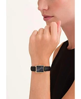 Rosefield Boxy Xs Women's Brown Leather Watch 24mm