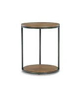 Slickblue 22-Inch Modern Side End Table with Round Wood Top for Stylish and Functional Decor