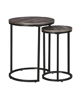 Slickblue Accent Table Set of 2 – Stylish and Versatile Decor for Living Room, Bedroom, or Entryway