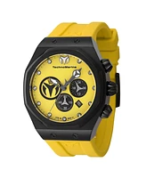 TechnoMarine Men's Tm-523002 Reef Quartz Chronograph Black, Yellow Dial Watch