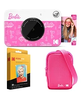 Kodak x Barbie Printomatic Instant Print Camera Signature Style, Case + Paper (20 Sheets) - Bundle