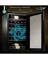 NutriChef 34-Bottle Wine Cooler with Digital Touch Control