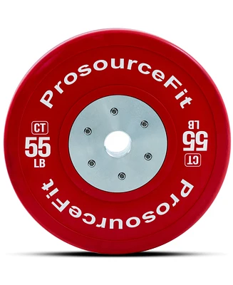 ProsourceFit Color Training Bumper Plate 55 lb, Red