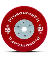 ProsourceFit Color Training Bumper Plate 55 lb, Red