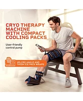 Lifepro Ice Therapy Machine for Knee, Ankle, Calf, & Thigh - Includes Reusable Wraps for Cold Therapy Relief