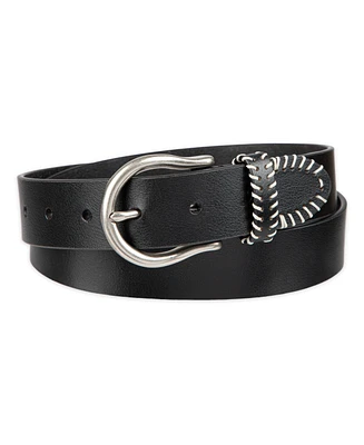 Levi's Women's Western Genuine Leather Contrast Stitch Belt