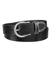 Levi's Women's Western Genuine Leather Contrast Stitch Belt