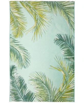 Liora Manne' Marina Palm Border 7'10"x9'10" Area Rug