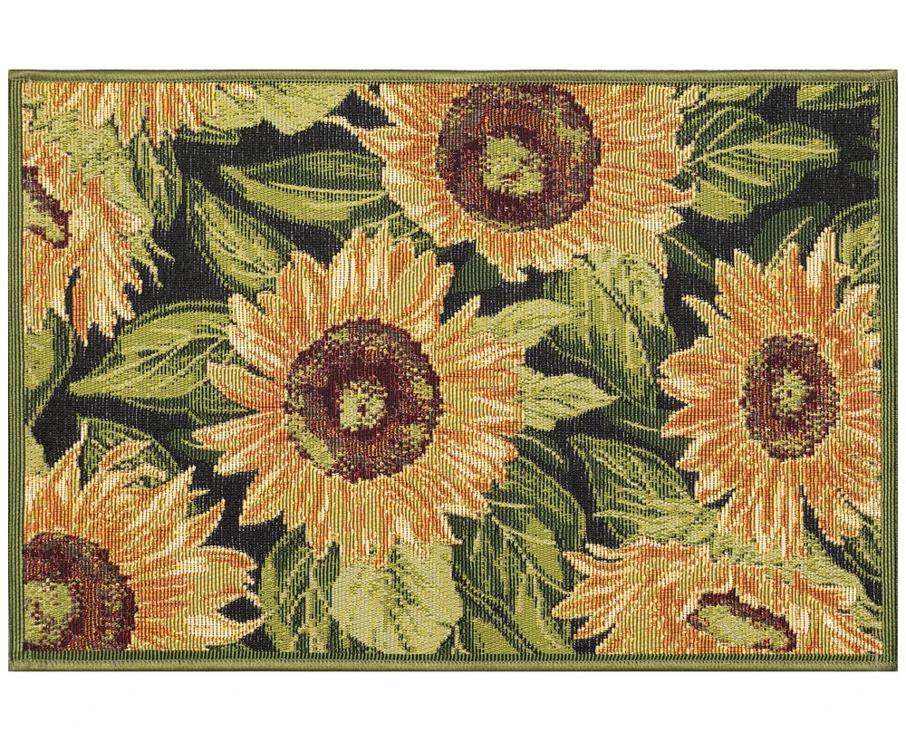 Liora Manne' Esencia Sunflowers 2'5"x3'11" Area Rug