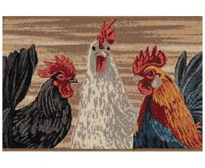 Liora Manne Esencia Three Roosters Rug Collection
