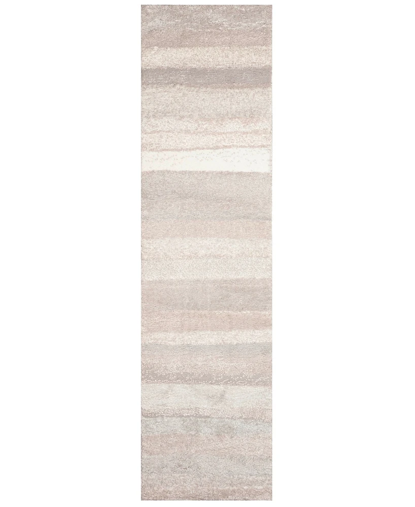 Liora Manne' Fiord Stripe 1'11"x7'6" Runner Area Rug