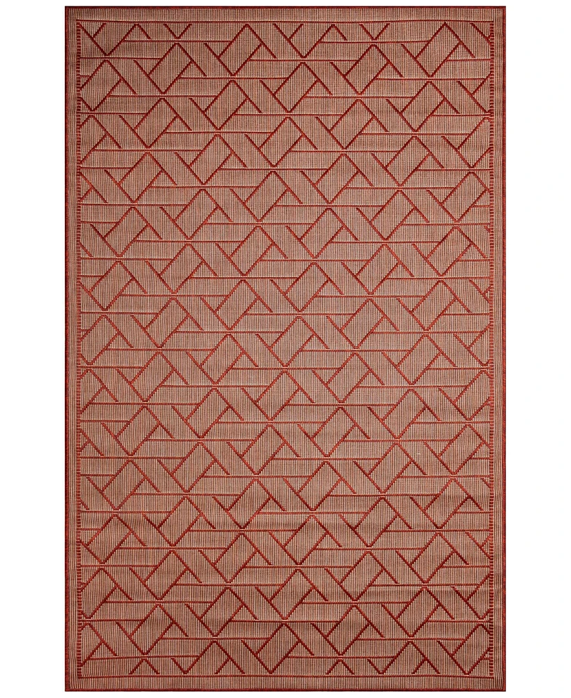 Liora Manne' Carmel Pyramid 4'10"x7'6" Area Rug