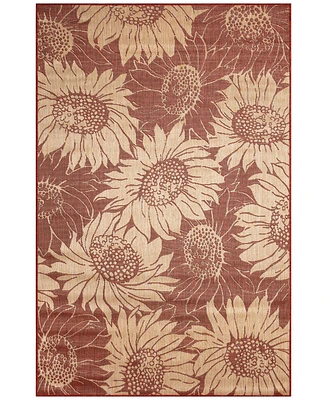 Liora Manne' Carmel Sunflower Field 7'10"x9'10" Area Rug