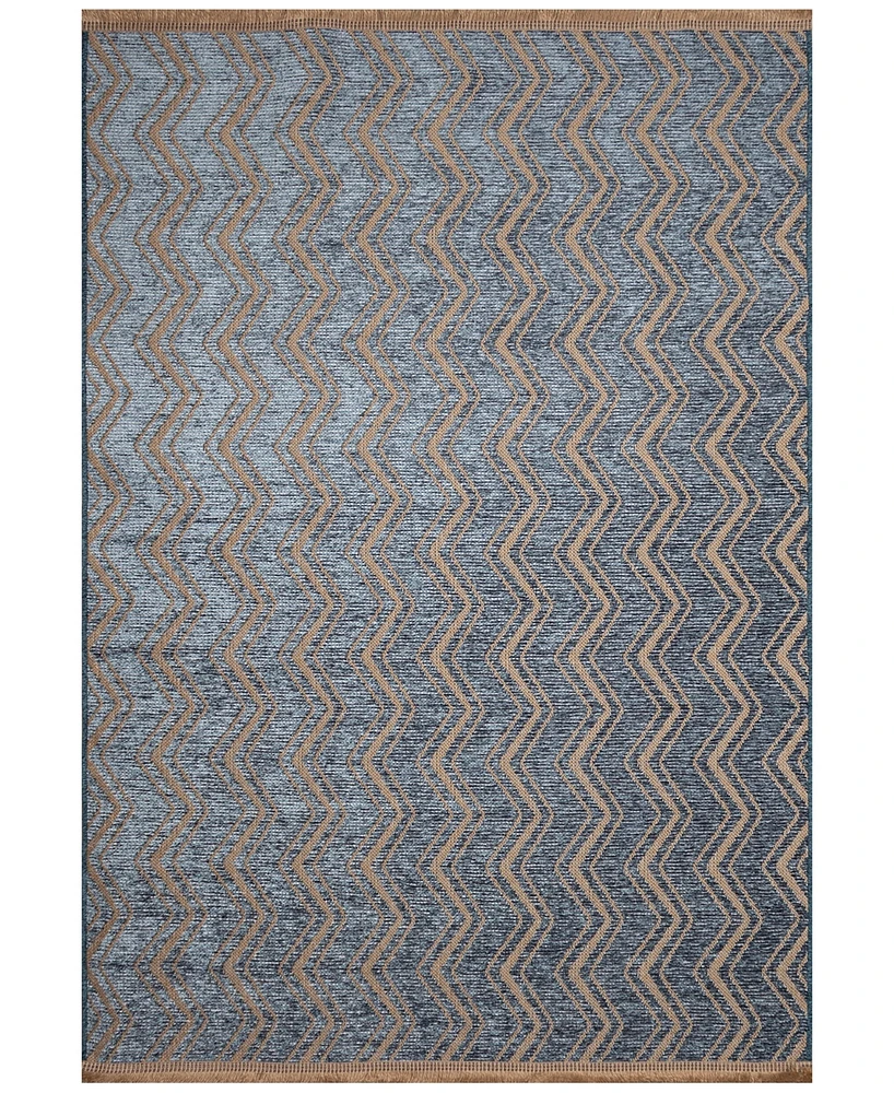 Liora Manne' Mercer Zigzag 6'6"x9'4" Area Rug