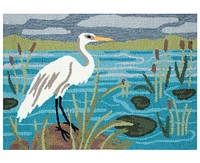 Liora Manne' Frontporch Egret 2'x3' Area Rug