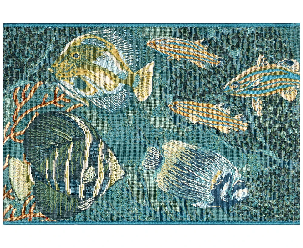 Liora Manne' Esencia Fish 2'5"x3'11" Area Rug
