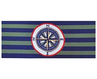 Liora Manne' Frontporch Striped Compass 2'x5' Runner Area Rug