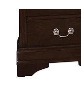 Slickblue 2-Drawer Nightstand with Classic Bail Handles for Timeless and Functional Bedroom Storage