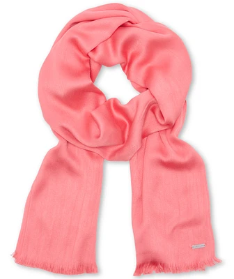 Calvin Klein Women's Solid Satin-Feel Pashmina Scarf