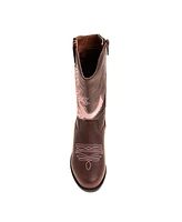 Kensie Girl Little Kids Zip-Up Cowgirl Boots