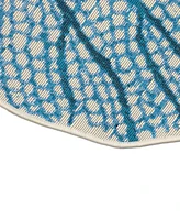 Liora Manne' Esencia Coral Fan 3'3"x3'3" Novelty Area Rug