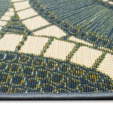 Liora Manne' Marina Circles 6'6"x9'4" Area Rug