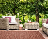 Liora Manne' Carmel Pyramid 6'6"x9'4" Area Rug