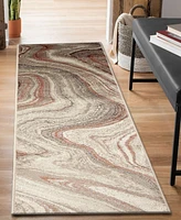 Liora Manne' Ariana Marble 1'11"x7'6" Runner Area Rug