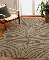 Liora Manne' Monaco Zebra 5'3"x7'3" Area Rug