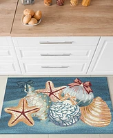 Liora Manne' Esencia Sea Gem Ornaments 2'5"x3'11" Area Rug