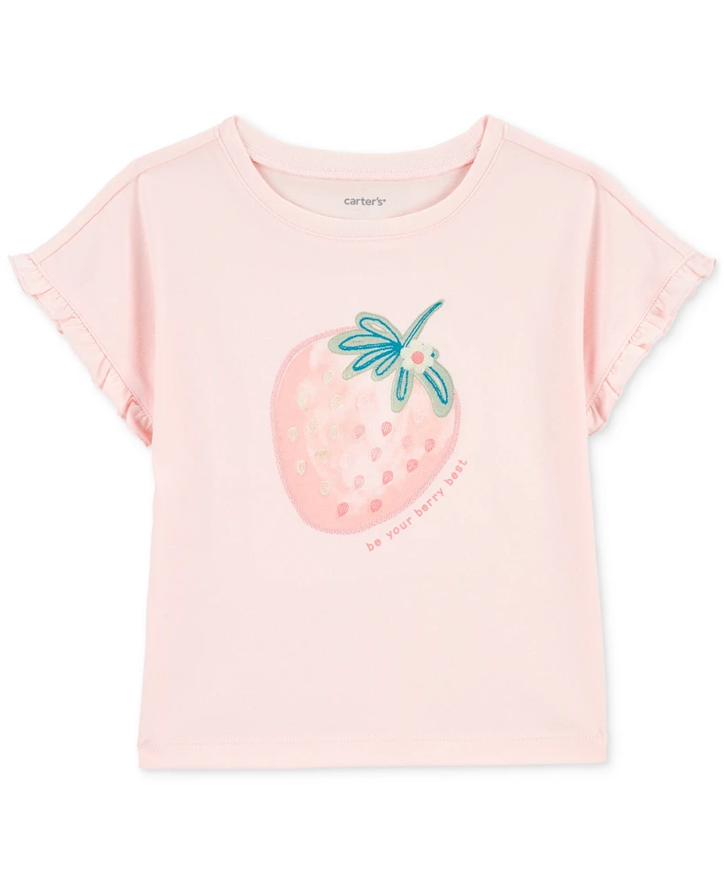 Carter's Toddler Girls Strawberry Jersey T-Shirt