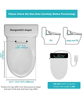 Lalahoo Electric Bidet Toilet Seat, Auto Open & Close Lid, Heated Toilet Seat with Thermostatic Warm Water & Dryer