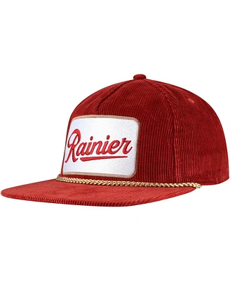 Lids Men's Red Rainier Corduroy Rope Golf Snapback Hat