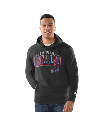 Starter Men's Charcoal Buffalo Bills Vintage Pullover Hoodie