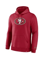 Fanatics Men's Scarlet San Francisco 49ers Legacy Fleece Pullover Hoodie