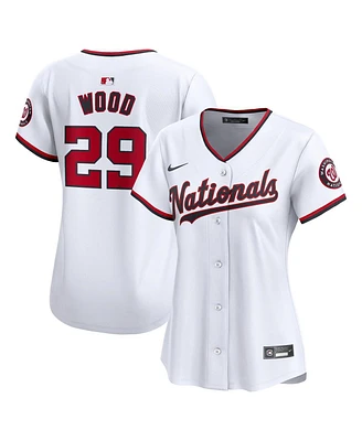 Nike Women's James Wood White Washington Nationals Home Limited Player Jersey